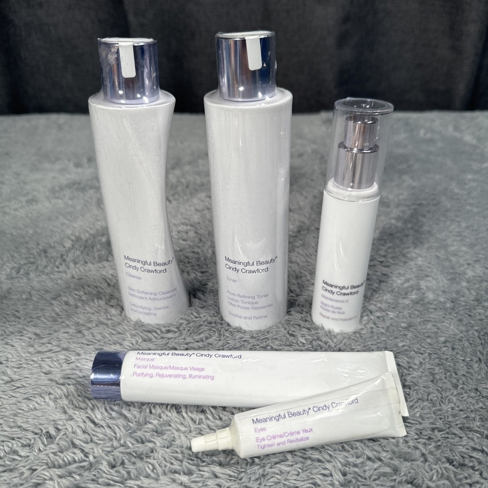 Cindy Crawford Meaningful Beauty Masque Maintenance 2 Eyes Cream Cleanse Toner